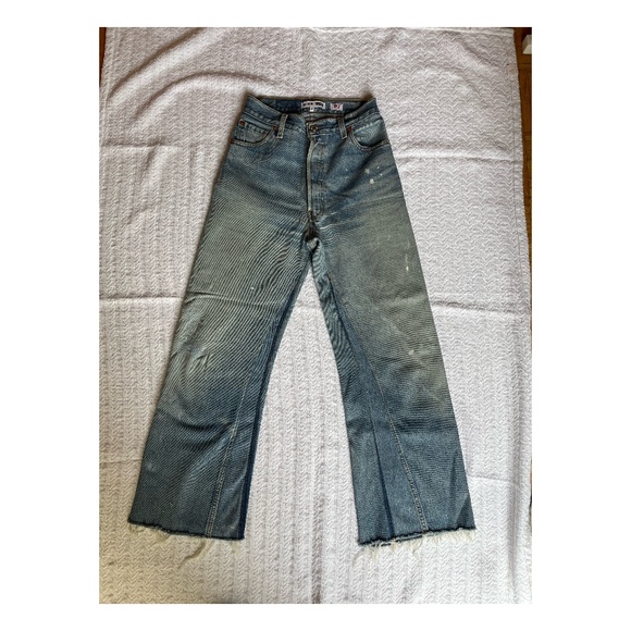 Levi’s ReDone high waist patchwork jeans 24 - Picture 8 of 9